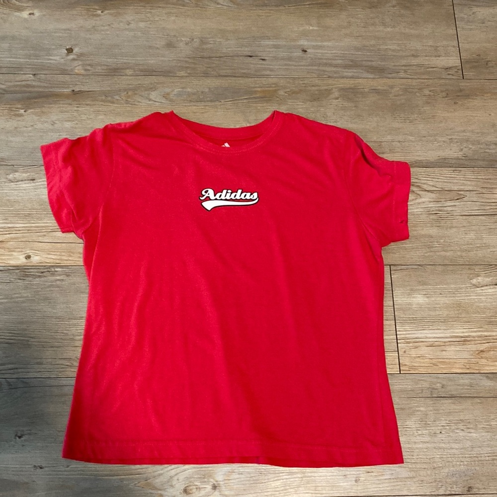 Vintage Red Adidas T shirt